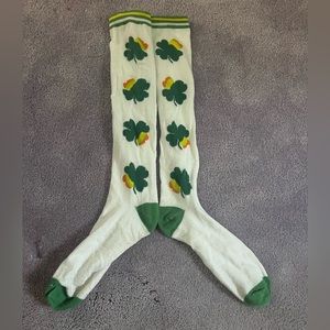 Never worn vintage shamrock socks